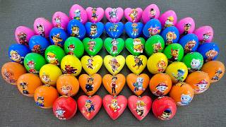 PAW PATROL Surprise Eggs & Heart Boxes 🐾 Colorful Unboxing with Chase & Friends