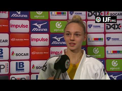 Interview Daria BILODID (UKR) Winner Dusseldorf Judo Grand Slam 18