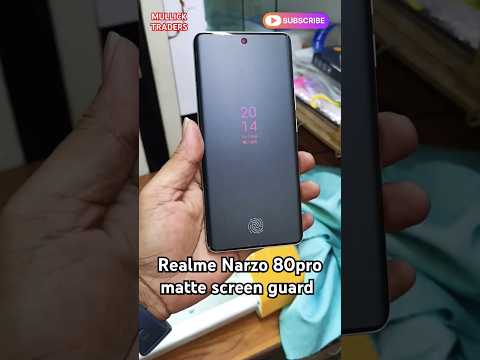 Realme Narzo 80pro mobile 💀 matte Screen protector | curved display mobile tempered glass #trend