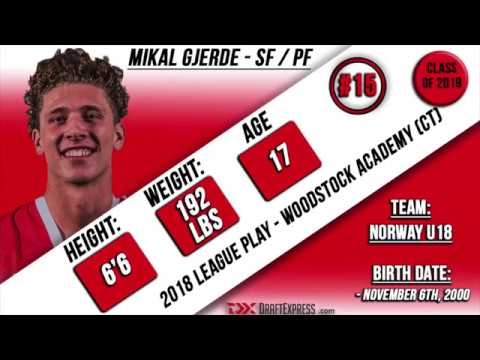 Mikal Gjerde Scouting Report FiBA U18 European Championship, B Division