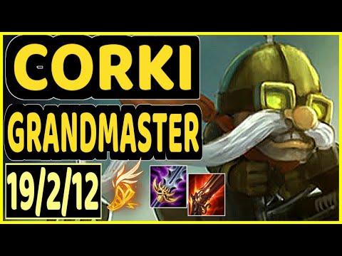 XAKY (CORKI) vs CASSIOPEIA - 19/2/12 KDA MID GAMEPLAY - EUW Ranked GRANDMASTER