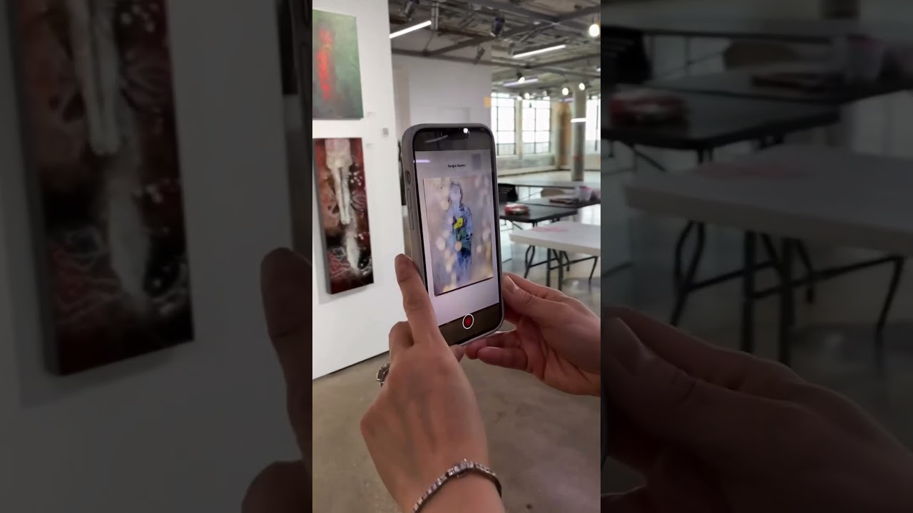 Sergio Gómez’s Augmented reality art powered by @ArtiviveApp #painting #artists #art #artstudio