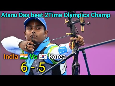 Atanu Das beat 2 time Olympics champ in Exiting match|Atanu Das in Olympic round 8|#Tokyo2020
