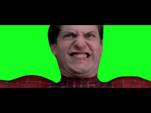 Spiderman Stops train Green Screen