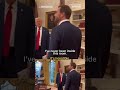 JD Vance's first time in the Oval Office