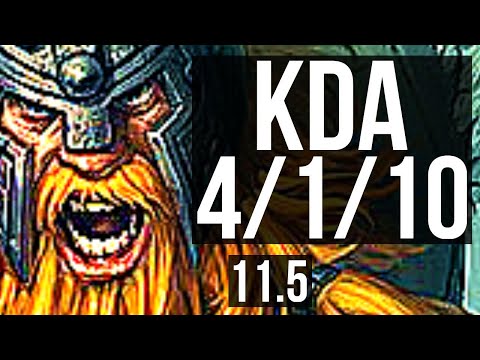 OLAF vs LILLIA (JUNGLE) | Rank 3 Olaf, 4/1/10 | TR Challenger | v11.5