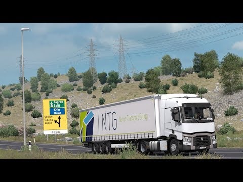 ETS2 Renault T Range 460 Šibenik - Žuta Lokva