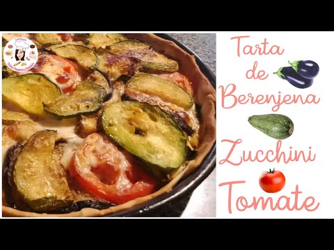 Cómo Hacer Tarta de Zucchini, Berenjena y Tomate Súper Fácil y Rica