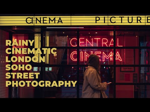 rainy London Soho cinematic POV street photography