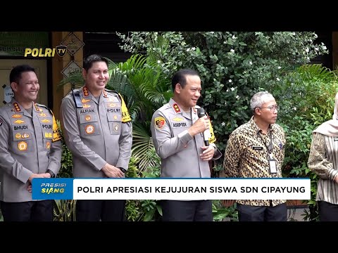 KAPOLDA METRO JAYA APRESIASI KEJUJURAN SISWA SD SETU 02 CIPAYUNG