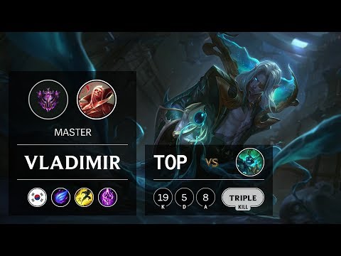 Vladimir Top vs Hecarim - KR Master Patch 9.9