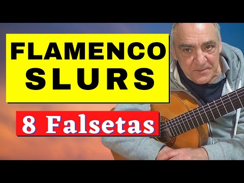 Slurs. 8 Falsetas. With tab. Flamenco guitar technique lesson.