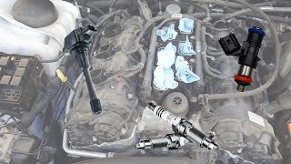 Replacing Spark Plugs, Ignition Coils and Fuel Injectors! | 2014 Chrysler 300S |