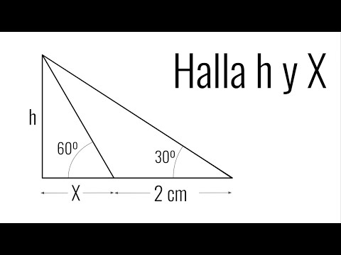 EJERCICIO DE TRIGONOMETRÍA CON 2 TRIÁNGULOS. Trigonometría Básica