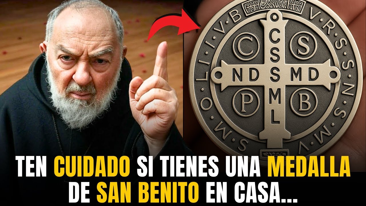 ⚠️  PADRE PÍO REVELA: EL PODER DE LA MEDALLA DE SAN BENITO Y EL DESTINO DE QUIENES LA TIENEN EN CASA