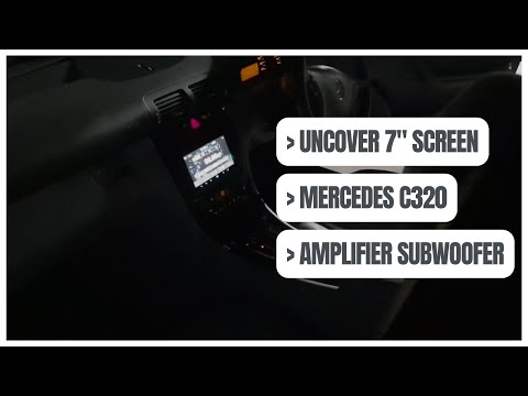 Uncover 7" Car Stereo MERCEDES C320 2001 Upgrade with Amplifier Subwoofer Headlight LED (2025)
