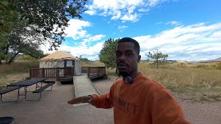 Solo Yurt Camping In The Colorado Mountains !! | Bear Creek Lake
