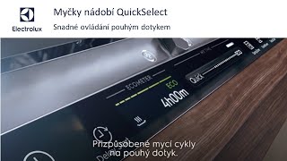 Ovládání myčky QuickSelect