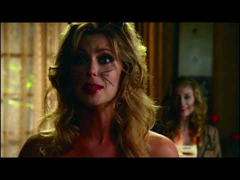 Audience POV: end-credits glow over the mansion gates as a low string growl fades