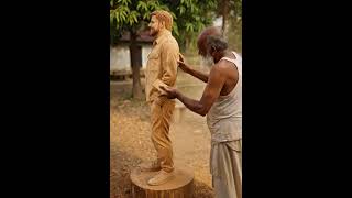 Mr Beast | Unbelievable WoodArt #woodscraft#woodcarving#foryou #mrbeast#short