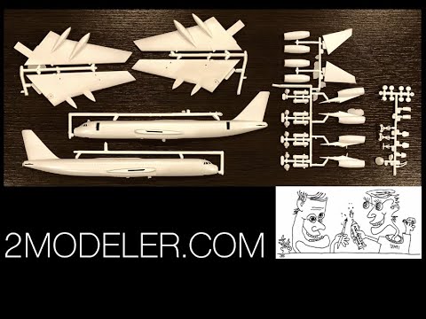 Atlantis 1/135 Convair 990 Airliner Kit Preview (Test Shot) by 2modeler.com