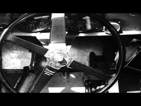 British broker and sportsman John Cobb develops a turtle-shaped car to break spee...HD Stock Footage