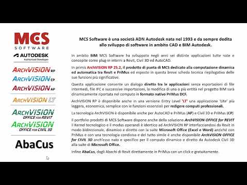 ArchVISION - Corso completo introduttivo con esposizione delle differenze tra le varie versioni