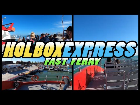 HOLBOX EXPRESS Fast Ferry - Holbox Island to Chiquila - Mexico (4k)