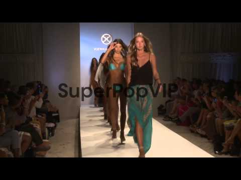 Models walk the runway during ViX Paula Hermanny - Merced...