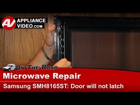 Samsung Microwave Repair - Door Will Not Latch When Closed - Door Key
