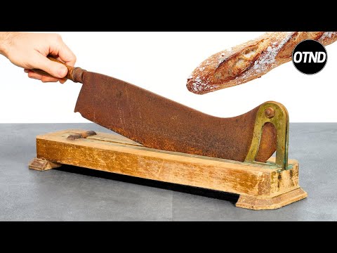 Rusty Bread Cutter Restoration