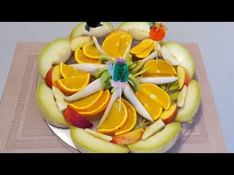 Plateau de fruits frais - Meyve Tabağı Hazırlama  - Fruits platter ideas
