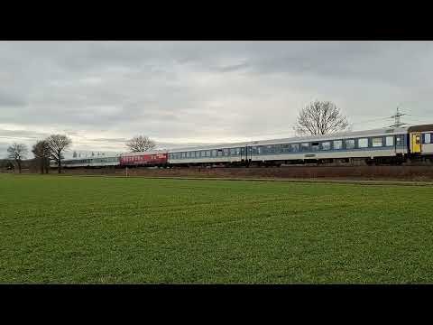 218 137 mit Partyzug MSM 332 Bonn - Willingen bei Fröndenberg-Dellwig, 31.01.2026