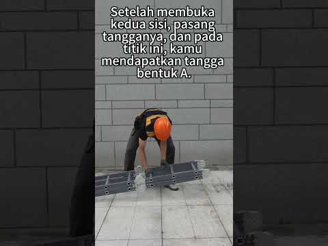 Gambar Fixsteps Tangga Lipat Aluminium 3.52 Meter 4x3 Step - Abu-Abu