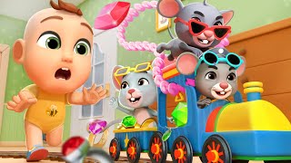 Baby Chases Three Blind Mice | Lalafun Nursery Rhymes &amp; Kids Songs