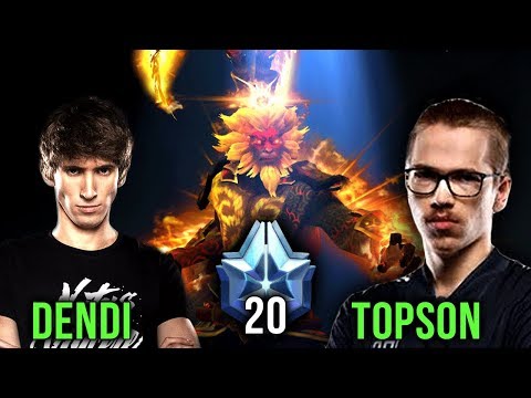 TI1 Winner vs TI8 Winner Carry Battle - Dendi Phantom Lancer vs Topson Monkey King - Dota 2
