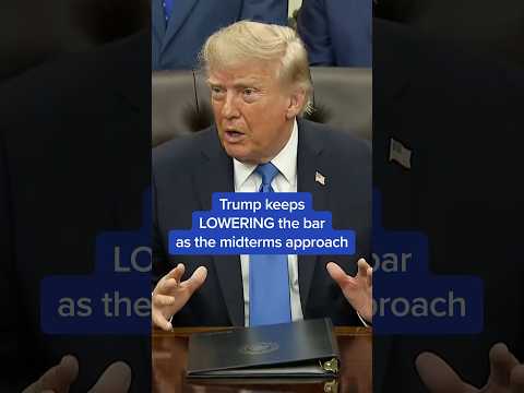 Trump keeps LOWERING the bar as the midterms approach