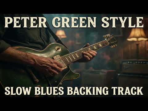 Blues backing track in the style of Peter Green