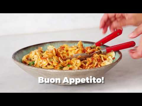 How to Cook Orecchiette with Tomato Sauce with Tuna and Capers