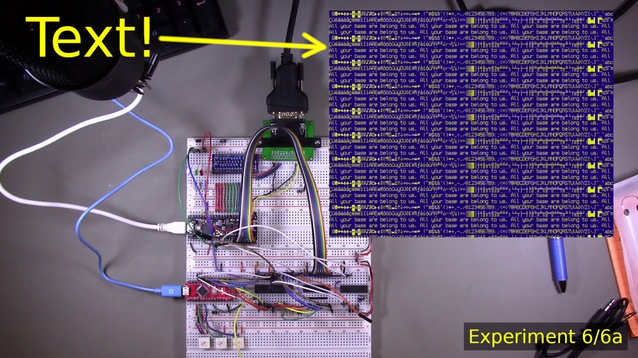 DIY 8-bit computer, Episode 1C: ...In which characters are displayed