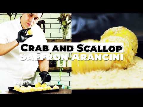 Crab and Scallop Saffron Arancini – A Gourmet Delight! 🦀✨ | Culinary Museum by Chef Mohamed Abdell