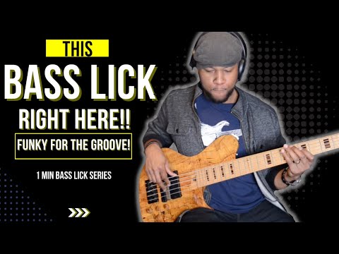 This BASS lick right here‼️ |1 Min lick 7