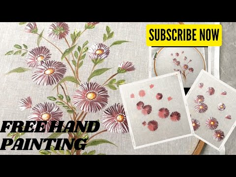 #cosmos #flower #fabricpainting