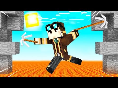 WhenGamersFail ► Lyon - I JUMP THE GIANT LAVA HOLE IN MINECRAFT GRIEF!!