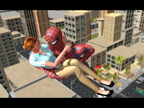 Flying Rope Master Superhero Rescue Mission | Flying Spider Boy City Mission - Android GamePlay
