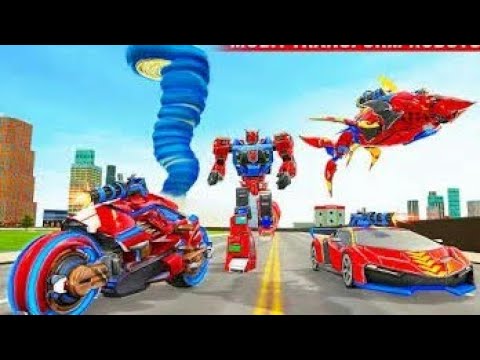Shark Robot Car Game ## Tornado Robot Bike Game