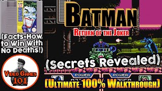 Batman: Return of the Joker NES Walkthrough | 100% Guide | Video Games 101
