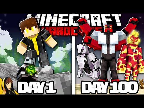 I Survived 100 Days as BEN 10 in MINECRAFT Hardcore...