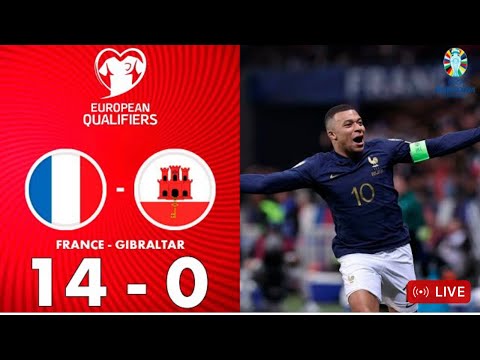 France vs Gibraltar 14-0 & Euro Qualification & 18/11/2023 HD
