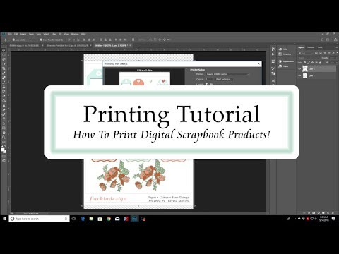 Printing Digital Scrapbook Supplies | Tutorial for Printing on A4 Size Paper (Or Any Size!)